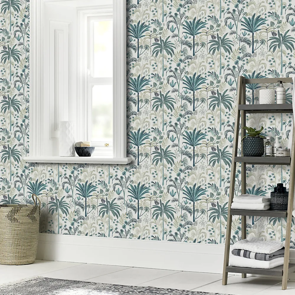 GoodHome Papier peint Intissé Prehn vert- Papier Peint