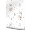 Muralo Papier Peint Intissé LAPINS Dansant Pour Chambre D'Enfant- Papier Peint
