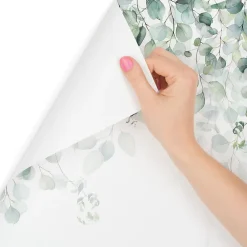 Muralo Papier Peint Panoramique<Papier Peint Intissé Photo FEUILLES Plantes Aquarelle Nature Pour Chambre 360cm x 240cm