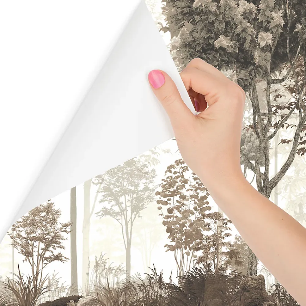 Muralo Papier Peint Intissé Photo Pour Salon FORÊT Arbres Nature Rétro 405cm x 270cm- Papier Peint Panoramique