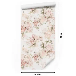 Muralo Papier Peint<Papier Peint Intissé Pour Salon FLEURS Pivoines Plantes Nature