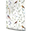 Muralo Papier Peint<Papier Peint Intissé Pour Salon OISEAUX Fleurs Feuilles Nature