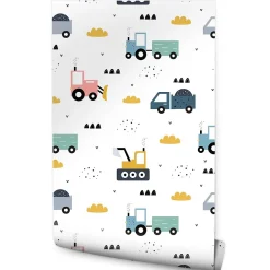 Muralo Papier Peint<Papier Peint Intissé Pour Chambre D'Enfant VEHICULES Nuages