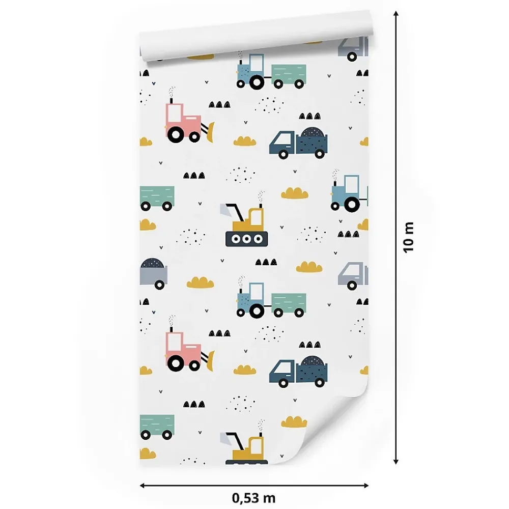 Muralo Papier Peint<Papier Peint Intissé Pour Chambre D'Enfant VEHICULES Nuages