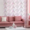 Ambiance Sticker Papier Peint<Papier peint intissé pré-encollé - FLEURS ROSES ET VIOLETTES - 1 rouleau de 300x60cm