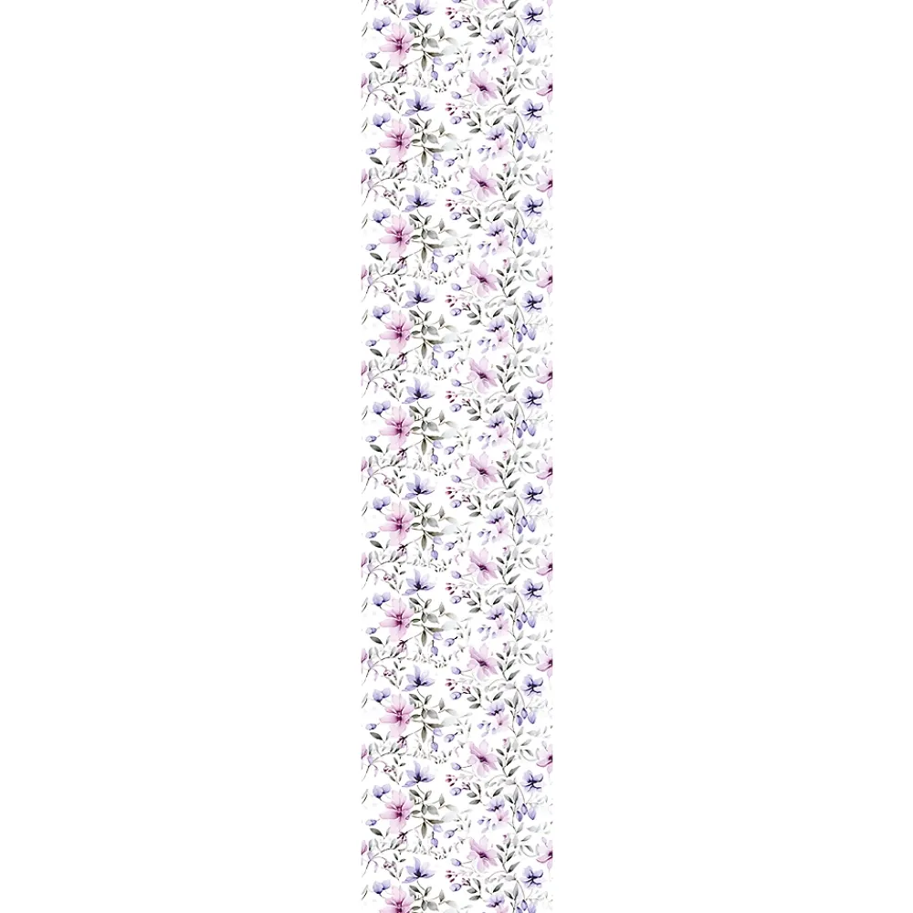 Ambiance Sticker Papier Peint<Papier peint intissé pré-encollé - FLEURS ROSES ET VIOLETTES - 1 rouleau de 300x60cm