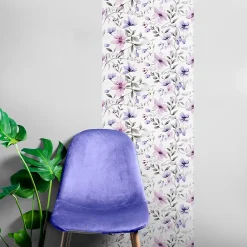 Ambiance Sticker Papier Peint<Papier peint intissé pré-encollé - FLEURS ROSES ET VIOLETTES - 1 rouleau de 300x60cm