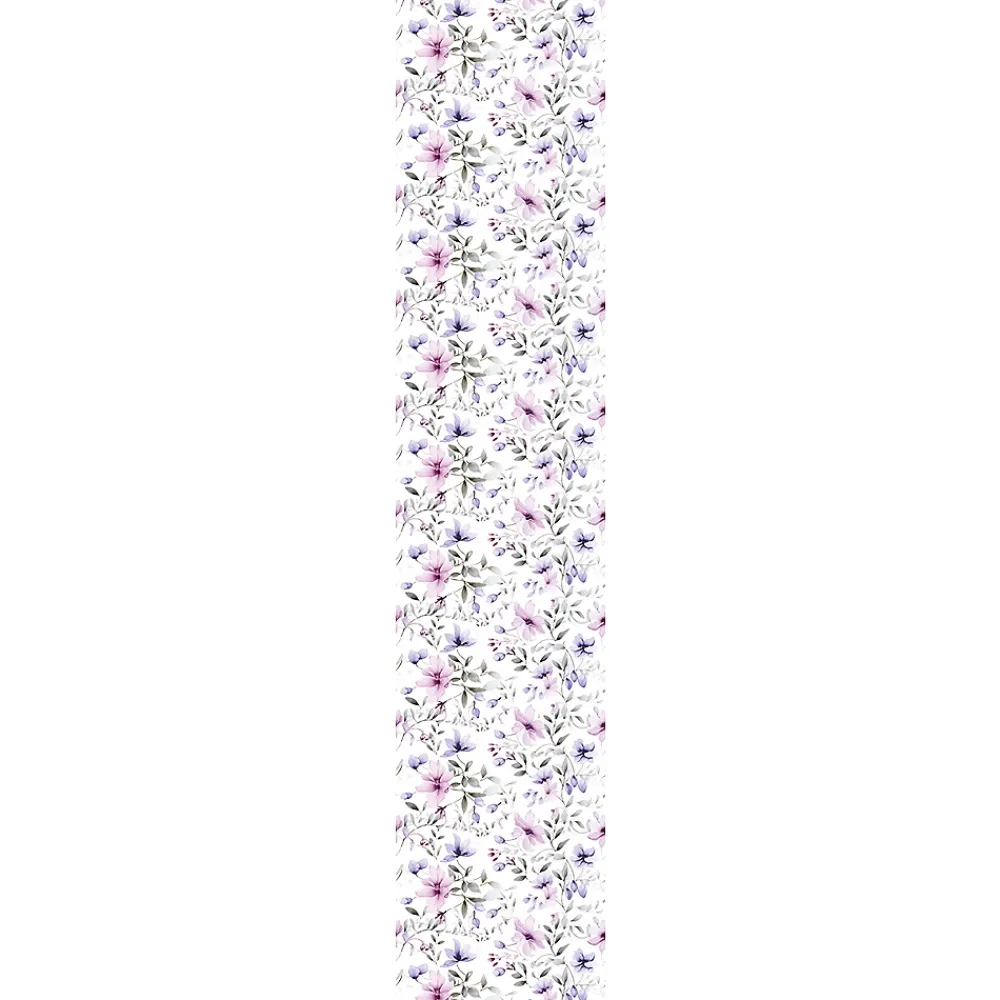 Ambiance Sticker Papier Peint<Papier peint intissé pré-encollé - FLEURS ROSES ET VIOLETTES - 1 rouleau de 300x60cm