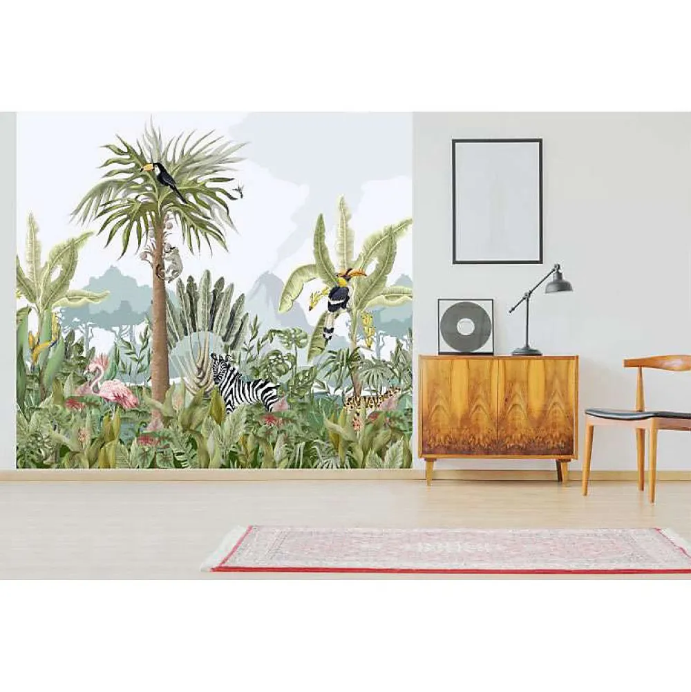 Scenolia Papier Peint Panoramique<Papier peint intissé TERRA TROPICA 300 x 270 cm (LxH) - Tapisserie murale panoramique XXL, Made in France par