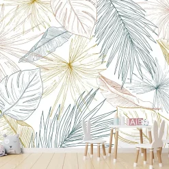 99DECO Papier peint panoramique - Lamnar - Multicolore - intissé : 150g/m² - 7 lés : 336x270cm- Papier Peint Panoramique