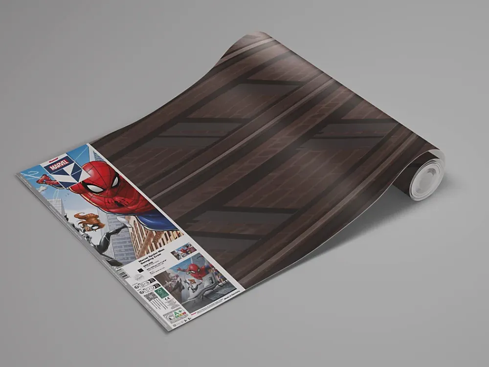 Komar Papier peint panoramique sur intissée de - Marvel Spider-Man Swinging Crew - Taille: 400 x 250 cm- Papier Peint Panoramique