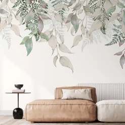 Acte Déco Papier peint panoramique Esprit nature, Crême 300 x 250cm- Papier Peint Panoramique