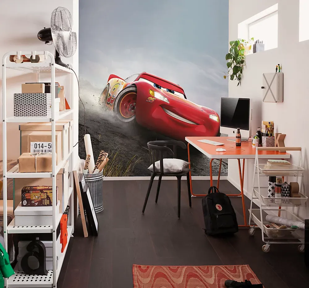 Komar Papier Peint Panoramique<Papier peint panoramique sur intissée de - Disney and Pixar Cars Shine - Taille: 200 x 250 cm