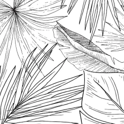 99DECO Papier peint panoramique - Lamnar - Noir - intissé : 150g/m² - 7 lés : 336x270cm- Papier Peint Panoramique
