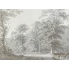 Art for the Home Papier Peint Panoramique<Papier peint panoramique XXL Forêt Bucolique 400 x 280cm Gris vert