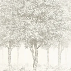 GoodHome Papier peint panoramique Intissé Sunste gris clair 200 x 280 cm- Papier Peint Panoramique