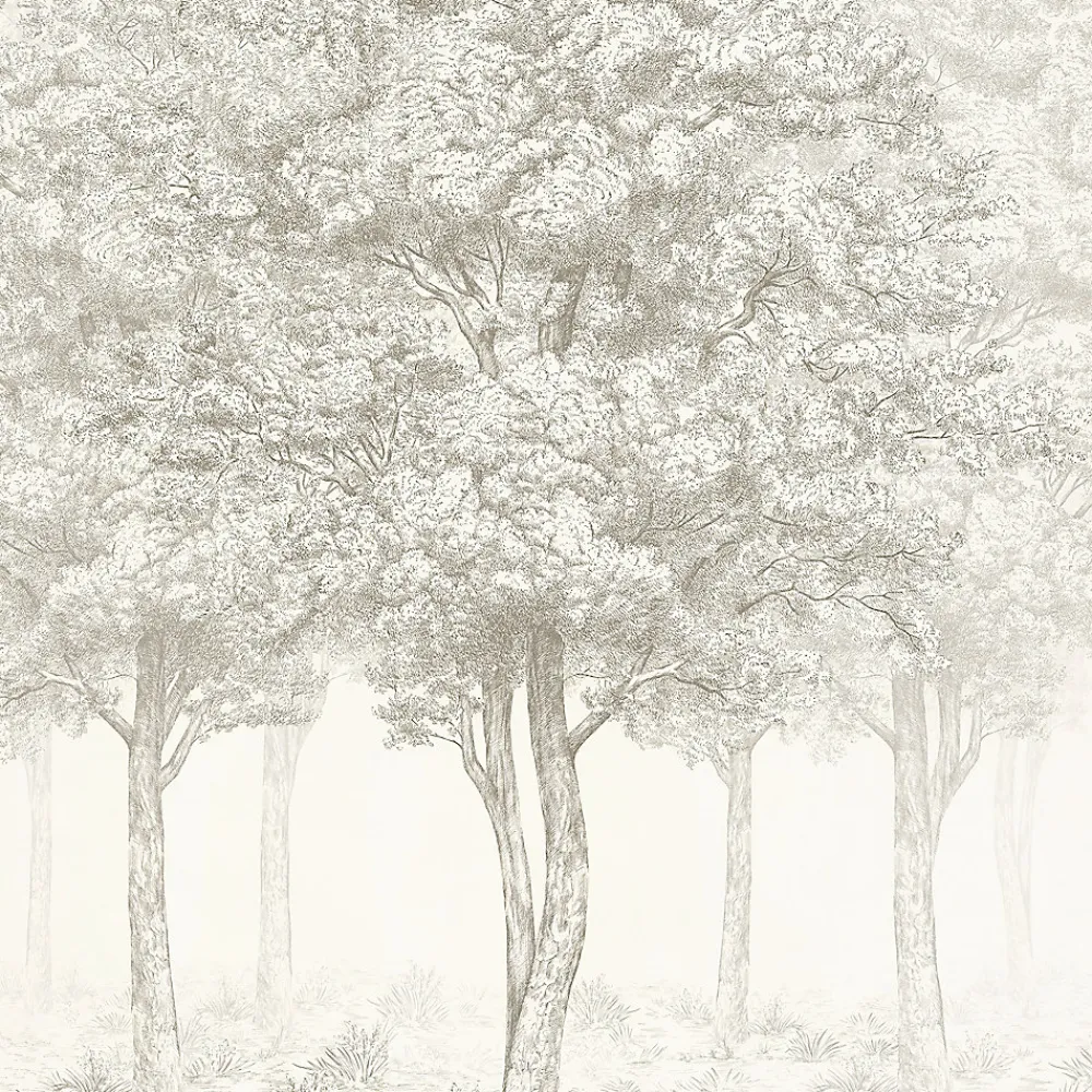 GoodHome Papier peint panoramique Intissé Sunste gris clair 200 x 280 cm- Papier Peint Panoramique