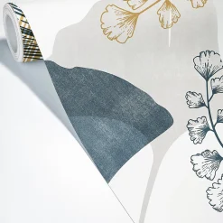 99DECO Papier Peint Panoramique<Papier peint panoramique - Gingko - Multicolore - intissé : 150g/m² - 5 lés : 240x270cm