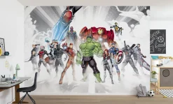 Komar Papier Peint Panoramique<Papier peint panoramique sur intissée de - Marvel Avengers Unite - Taille: 336 x 240 cm