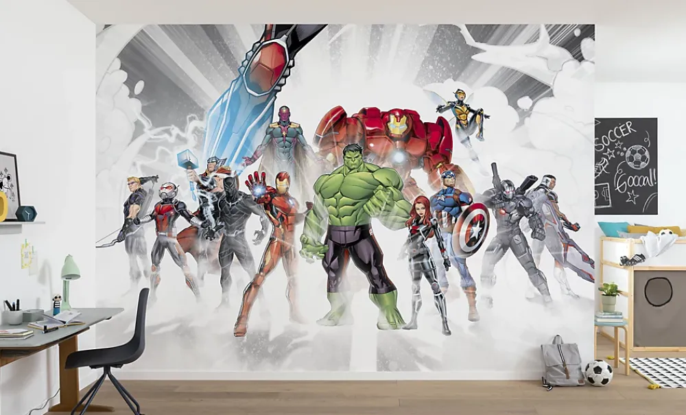 Komar Papier Peint Panoramique<Papier peint panoramique sur intissée de - Marvel Avengers Unite - Taille: 336 x 240 cm