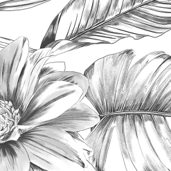 GoodHome Papier peint panoramique Kuaj noir et blanc L.280 x l.159 cm- Papier Peint Panoramique|Papier Peint