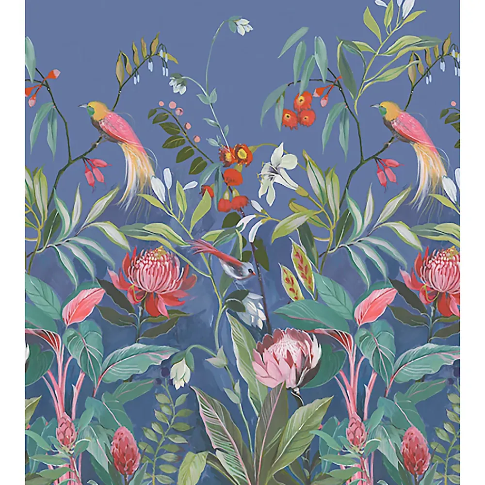 GoodHome Papier Peint Panoramique<Papier peint panoramique Intissé Turquoise ble foncé 280 x 159 cm