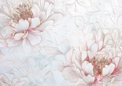 Wallarena Papier Peint Panoramique<Papier Peint Panoramique Intissé Fleurs Pivoines Rose - 400x280 cm - Papier Peint Chambre et salon