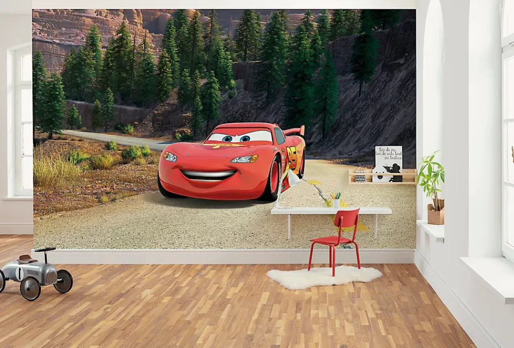 Komar Papier Peint Panoramique<Papier peint panoramique sur intissée de - Disney and Pixar Cars Every Road has a Story - Taille: 400 x 250 cm
