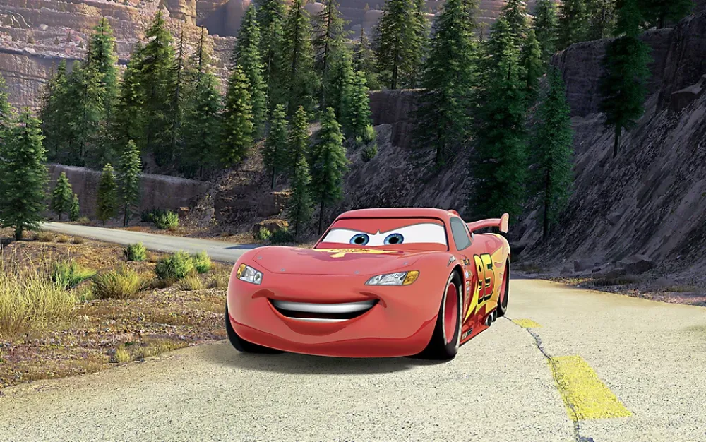 Komar Papier Peint Panoramique<Papier peint panoramique sur intissée de - Disney and Pixar Cars Every Road has a Story - Taille: 400 x 250 cm