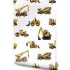 Muralo Papier Peint Pour Chambre D'Enfant EXCAVATRICES Voitures De Chantier Jaunes- Papier Peint