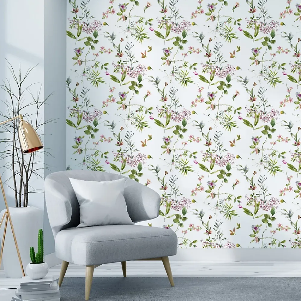 Muralo Papier Peint Pour La Chambre FLEURS De Champ Plantes- Papier Peint