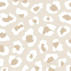 GoodHome Papier peint pré-encollé vinyle Easy Roll Coquille Pois beige l.53 x H.1005 cm- Papier Peint