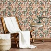 GoodHome Papier Peint<Papier peint pré-encollé vinyle intissé fleuri Easy Roll Bahulu multicolore l.53 x H.1005 cm