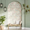 GoodHome Papier peint pré-encollé vinyle intissé fleuri Easy Roll Aristea multicolore l.53 x H.1005 cm- Papier Peint