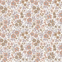 GoodHome Papier peint pré-encollé vinyle intissé fleuri rose Easy Roll Lovko l.53 x H.1005 cm- Papier Peint