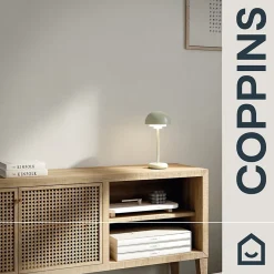 GoodHome Papier Peint<Papier peint pré-encollé vinyle intissé uni blanc Easy Roll Coppins l.53 x H.1005 cm