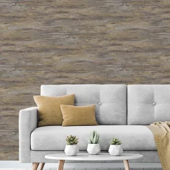 GoodHome Papier peint pré-encollé vinyle intissé effet mur de béton Asisite aspect béton gris l.53 x H.1005 cm- Papier Peint