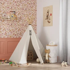 GoodHome Papier peint pré-encollé vinyle fleuri Easy Roll Aani fleurs terracotta, rose l.53 x H.1005 cm- Papier Peint