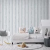 GoodHome Papier Peint<Papier peint pré-encollé vinyle à rayures Easy Roll Satori rayures bleu l.53 x H.1005 cm