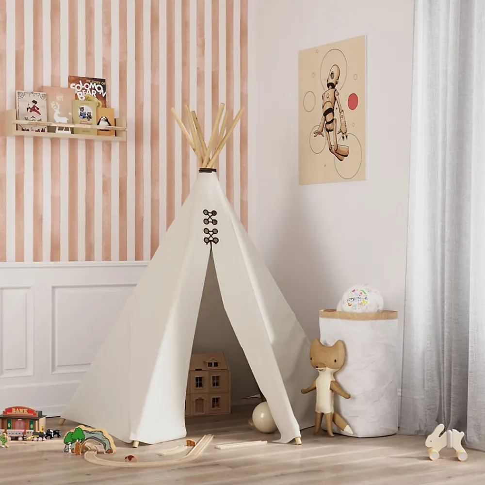 GoodHome Papier Peint<Papier peint pré-encollé vinyle à rayures Easy Roll Satori rayures rose l.53 x H.1005 cm