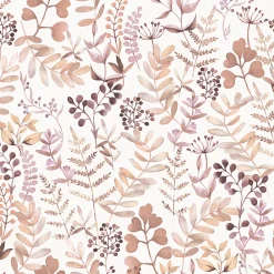 GoodHome Papier Peint<Papier peint pré-encollé vinyle intissé botanique Easy Roll Olivia rose l.53 x H.1005 cm