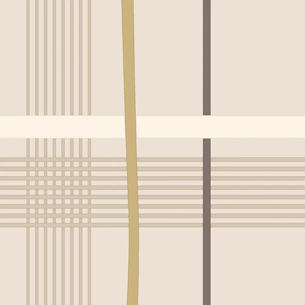 Lutèce Papier peint vinyl intissé Bensimon carreau beige L.1005 x l.53cm- Papier Peint