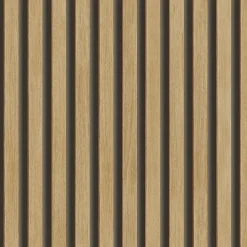Grandeco Papier Peint<Papier peint vinyle expansé sur intissé effet lattes de bois foncé L.1005 x l.53cm