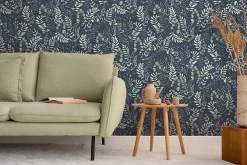 Ugepa Papier Peint<Papier peint vinyle grainé sur intissé botanique Olivia bleu L.1001 x l.53 cm Ugépa