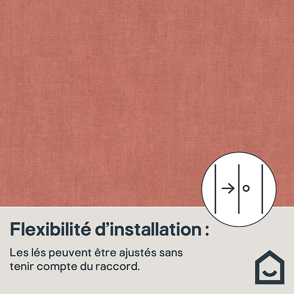 Ugepa Papier Peint<Papier peint vinyle grainé sur intissé botanique Olivia feuillage rose L.1001 x l.53 cm Ugépa