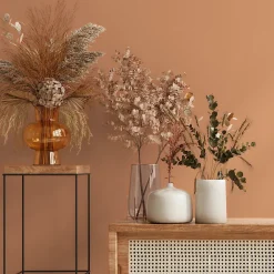 GoodHome Papier Peint<Papier peint vinyle intissé uni orange terracotta L.53 x l.1005 cm Aune