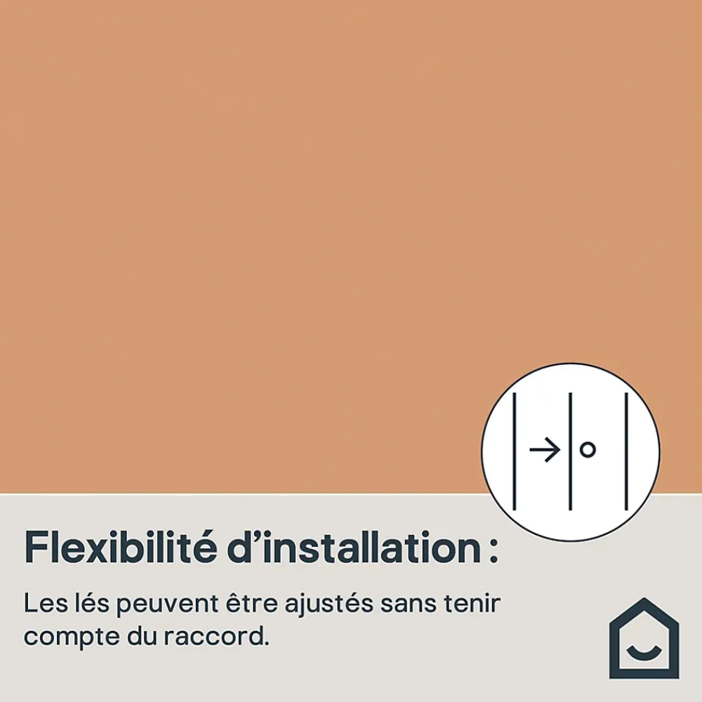 GoodHome Papier Peint<Papier peint vinyle intissé uni orange terracotta L.53 x l.1005 cm Aune