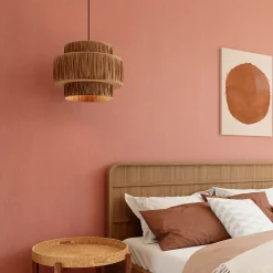 GoodHome Papier Peint<Papier peint vinyle intissé uni orange terracotta L.53 x l.1005 cm Tille