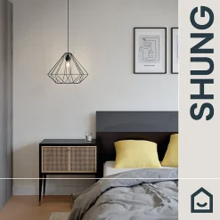 GoodHome Papier peint vinyle intissé uni structuré blanc L.1000 x l.52 cm Shung- Papier Peint