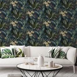 GoodHome Papier peint vinyle intissé Nepata L.10 x l. 0,53 m- Papier Peint